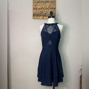 Emerald Sundae Navy Cocktail Dinner Party Homecoming Bridesmaid Event Dress